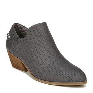NEW Dr. Scholl's Never End Orthotic Dark Grey Perforated Below Ankle Bootie